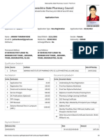 Maharashtra State Pharmacy Council - Print Form