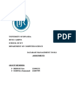 University Rwanda EER Diagram SQL Scripts