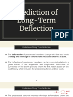 Deflection Due To Prestress For BB