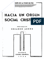 Hacia Un Orden Social Cristiano - Marqués de La Tour Du Pin