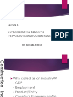 CP&M - Lec 4 - Construction Industry