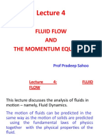 Fluid Dynamics: Momentum Equation and Fluid Flow