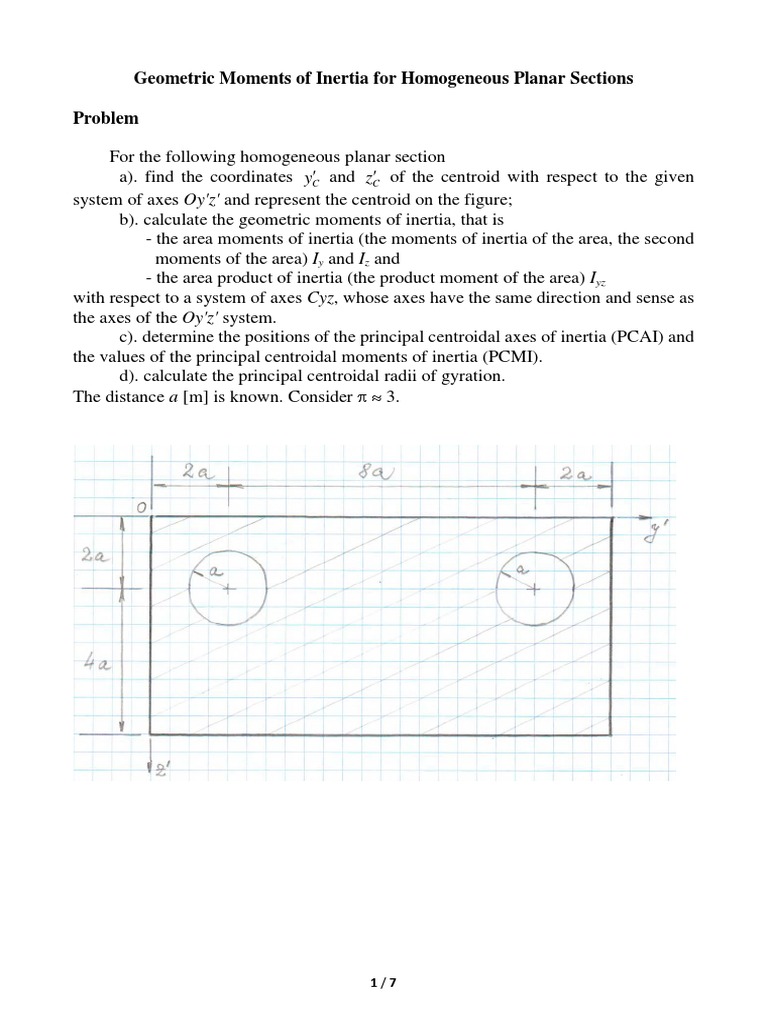 Geometric Moments of Inertia Analysis | PDF | Metrology | Mechanics