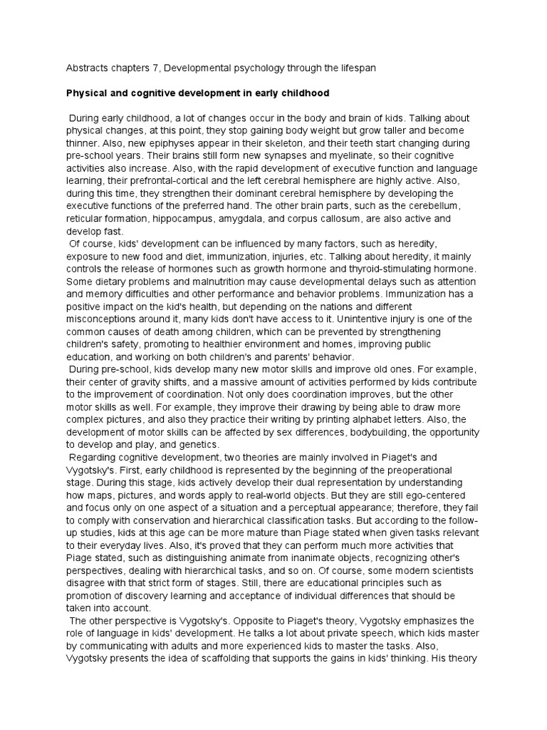 Early Childhood Development Insights | PDF | Thought | Theory Of Mind