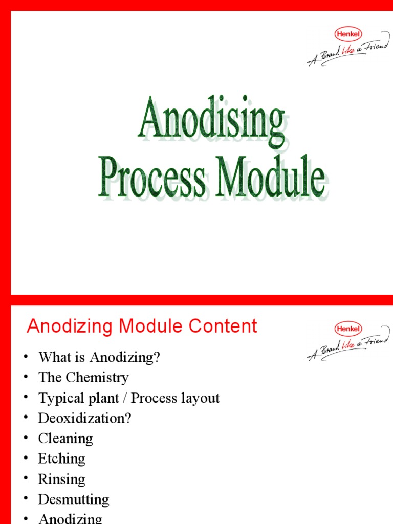 Anodize Process PDF Aluminium Electrochemistry