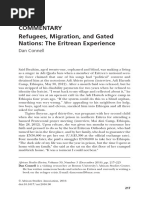 Refugees Migration and Gated Nations The Eritrean Experience