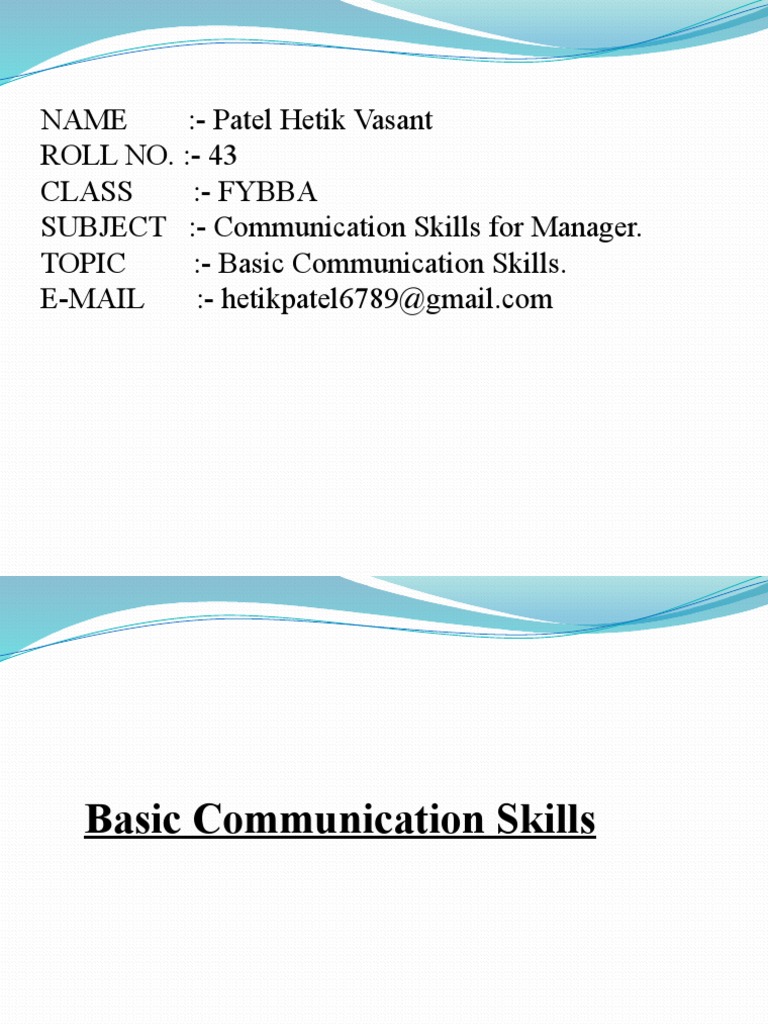 BUSINESS COMMUNICATION SKILLS FOR MANAGERS visual data 3