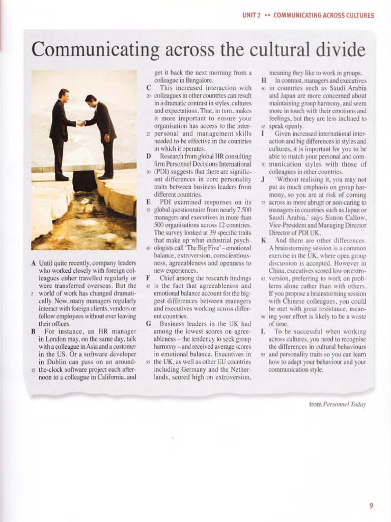 COMMUNICATION ACROSS CULTURES PDF visual data 7