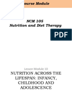 10 - Nutrition During Infancy, Childhood and Adolescence