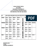 Time Table MCB - 102515