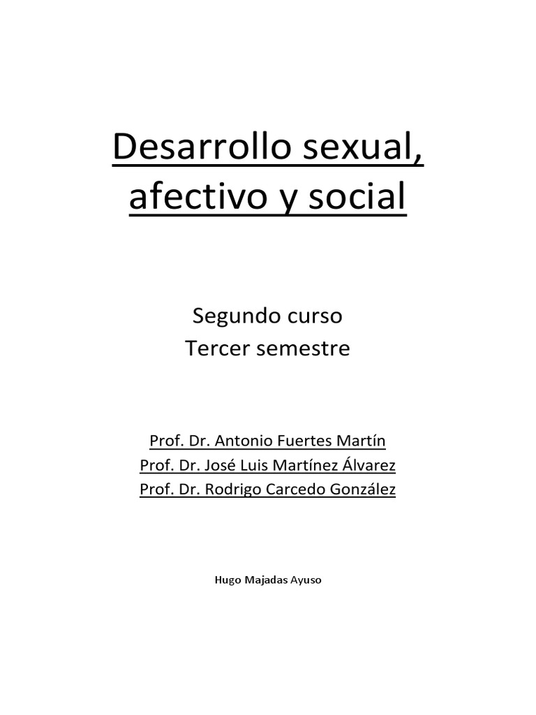 Desarrollo Sexual y Afectivo en Niñez | PDF | Las emociones | Teoría de ...