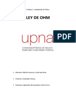 Informe Ley de Ohm Alberto Lacunza y Unai Jaurrieta