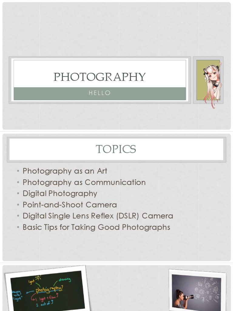 Photography Basics and Techniques Guide | PDF | Camera | Digital Camera