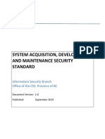 10 - System Acquisition Development and Maintenance Security Standard v10