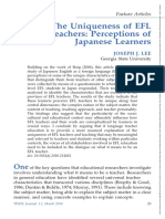 TESOL Journal - 2012 - LEE - The Uniqueness of EFL Teachers Perceptions of Japanese Learners
