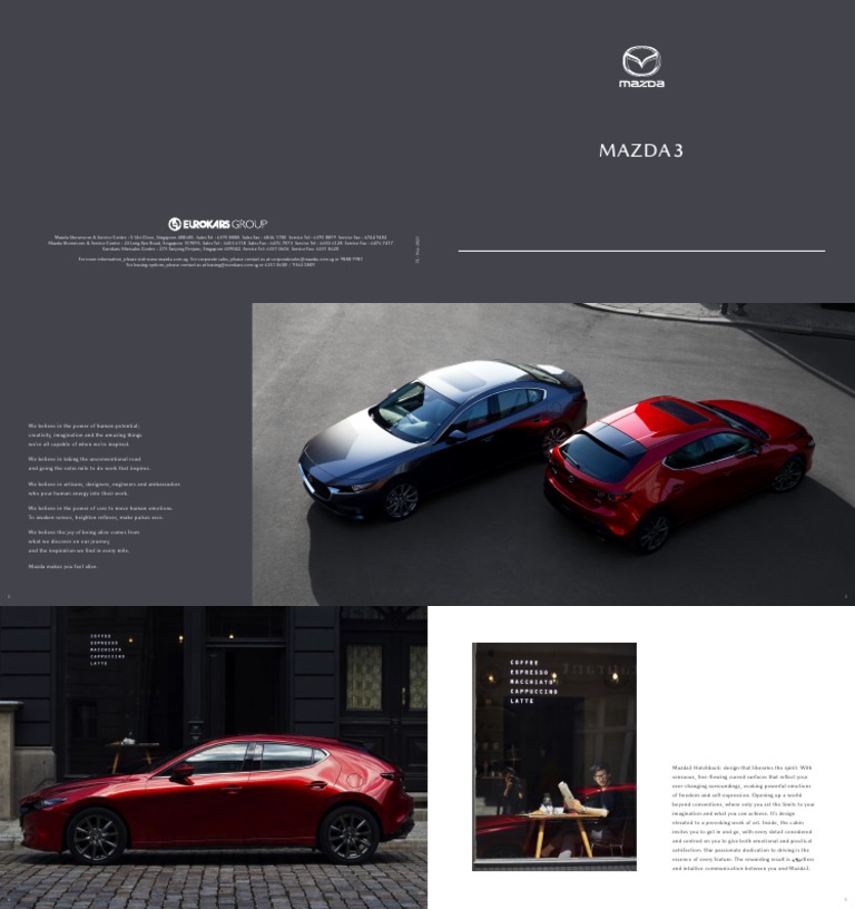 Mazda 3 Brochure PDF Engines Hybrid Vehicle
