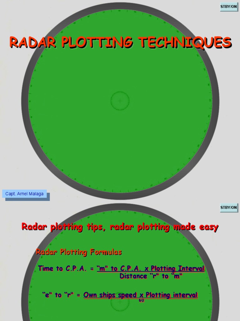 Manual Radar Plotting Techniques | PDF | Radar