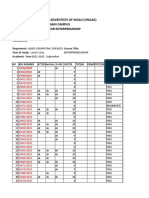 Marks For Elison of Principles of MGMT Computing & Enveir. Day 2022-1