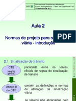 Aula 2 - Introdução Às Normas de Projeto para Sinalização Viária