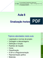 Aula 8 - Sinalização Horizontal