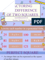 Difference of Two Square