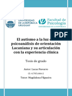 Tesis Lucas Navarro. El Autismo A La Luz Del Psicoanálisis de Orientación Lacaniana