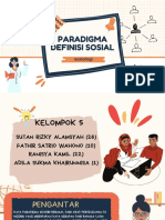 Sosiologi - Paradigma Definisi Sosial - Kelompok 5 - Kelas x-4