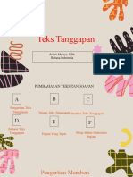 Teks Tanggapan Kelas 9 Terbaru