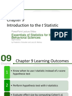 Chapter - 9 - Introduction To The T Statistic