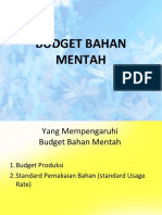 Budget Bahan Mentah