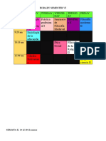 Horario y Programa - Vi Semestre