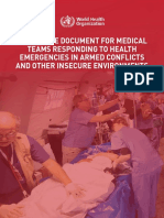 A Guidance Document For Medical Teams Responding To Health Emergencies in Armed Conflicts and Other Insecure Environments