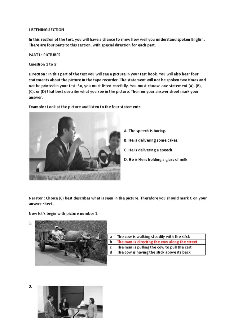 Tape Script Listening Paket 1 PDF