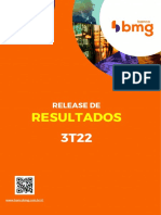 Press Release Do Resultado Do Banco Bmg Do 3T22