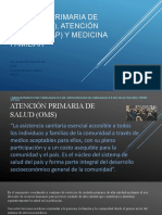 Atención Primaria de Salud (APS) J Atención Primaria (AP) y Medicina Familiar