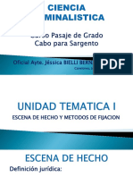 Ciencia Criminalistica Pasaje de Grado (Unidad Tematica I)