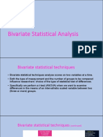 Session 10 Bivariate Statistical Analysis
