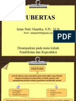 (Pembibitan & Repro) 1 - PUBERTAS