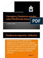 Conceptos Actuales Sobre Planificación Deportiva 2013 (Curso de Rofe Bustos, Relacion Ejercicio y Gesto Tecnico)