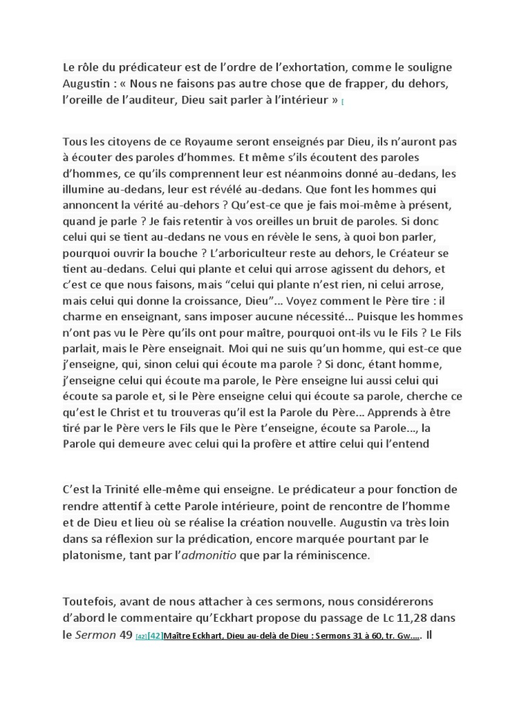 Rôle et essence du prédicateur | PDF | Dieu | Jésus