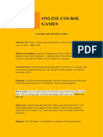 Online Course Games