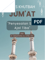 Khutbah Jum&#039 at Penyesalan Saat Ajal Tiba Dr. Derysmono, LC., S.Pd.I., M.A.