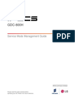 GDC - 800H - Service Mode Management Guide