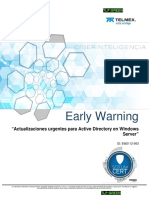EW2112-063 Early Warning - Actualizaciones Urgentes para Active Directory en Windows Server