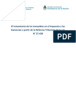 El Tratamiento de Los Inmuebles en El Impuesto A Las Ganancias