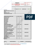 SIG-ROT-013 Check List Linea de Vida y Puntos de Anclaje