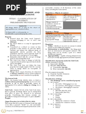 Property Reviewer (Rabuya, Paras) (2022)