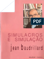 Simulacros e Simulação - Jean Baudrillard