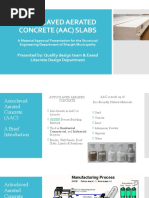 Autoclaved Aerated Concrete (Aac) Slabs