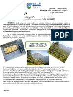 Proyecto de Trabajo de Investigación Parque Nacional Cerro La Campana 5 y 6 Año 2022